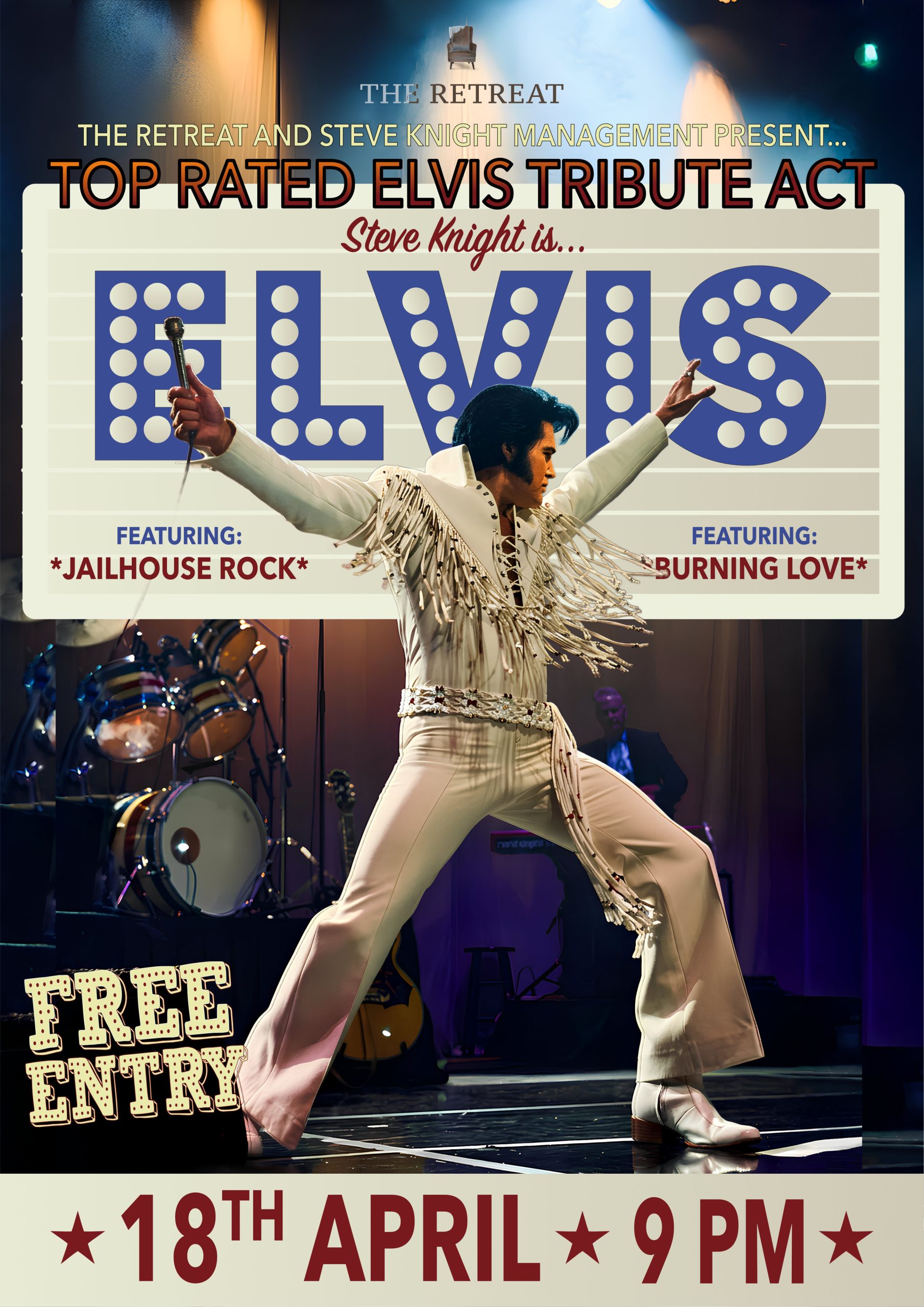 Elvis tribute night Staines